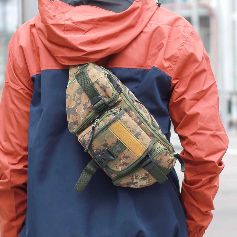 ARG Tas Selempang Pria Sling Bag Army Tactical Waist Bag Dada Cowok Loreng Hp Kecil Paha Pinggang