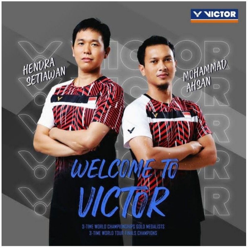 [COD] Baju Badminton Gradeori Impor Singlet Olahraga Hendra Ahsan V 3042 Jersey Bulutangkis Kekinian