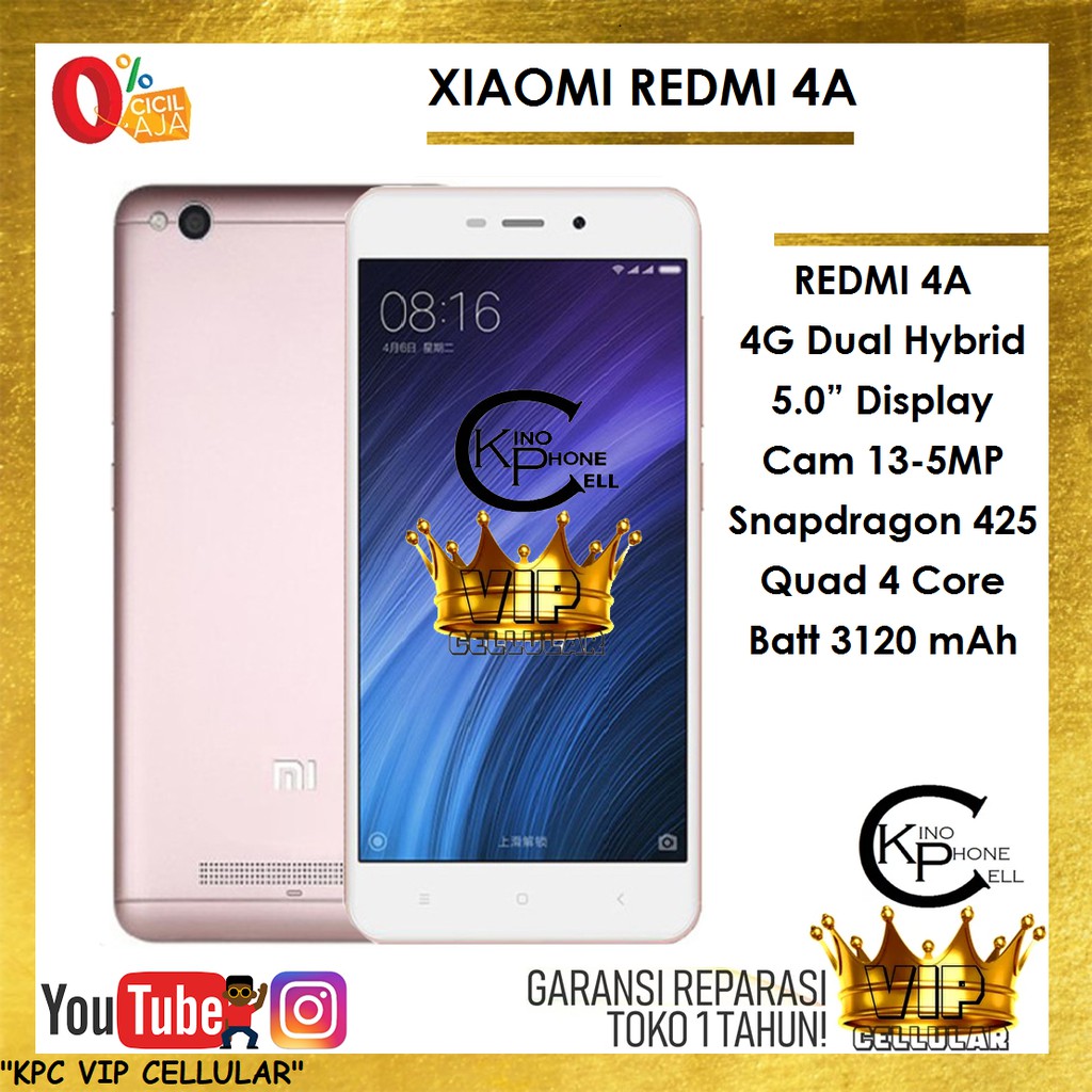 Redmi 4A 16GB HP Xiaomi HP Redmi 4A 32GB 4G | Handphone Mi 4 A 32/16