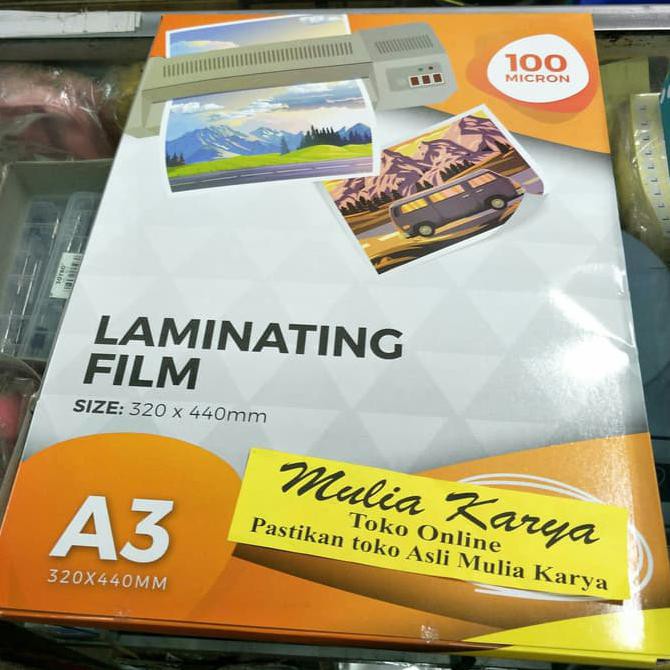 

BARANG BARU Laminating Film A3 Plastik Laminating A3 / pak