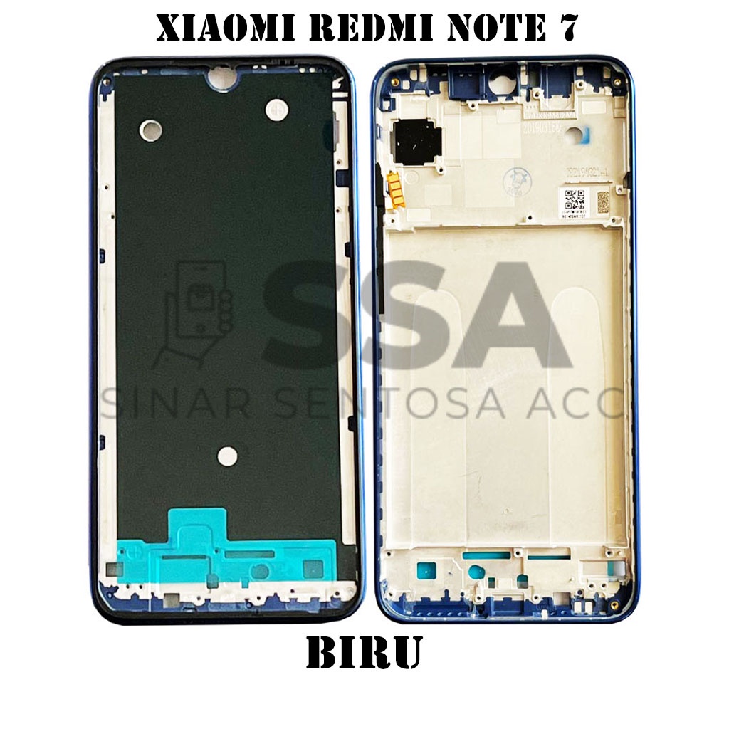 Tulang Tengah Middle Frame LCD Xiaomi Redmi Note 7 Original 100% Tulang Casing Bezel Bezzel Bazel Handphone HP Ori Original Awet Murah Note7