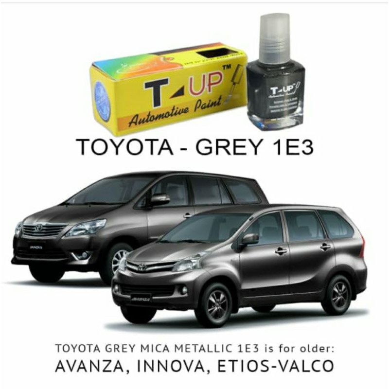 T-UP CAT OLES TOYOTA GREY MICA 1E3 CONTOH CAT GREY TOYOTA LAMA CONTOH CAT ABU ABU TOYOTA LAMA