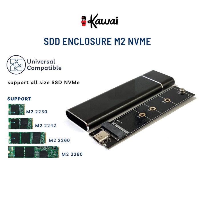 iKawai SSD Enclosure M2 NVMe Internal USB 3.1 Type C