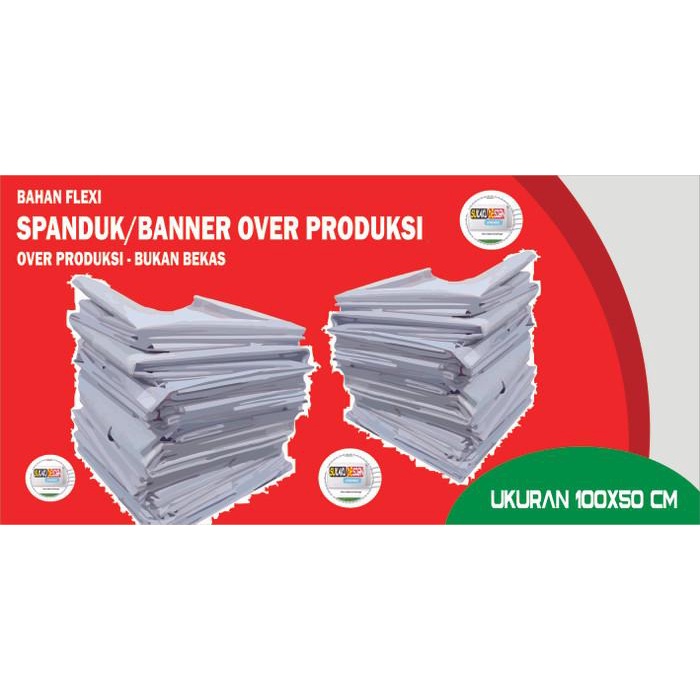 Dekorasi Banner Spanduk Bekas Gagal Cetak Atau Over Produksi / Alas / Tahan Air