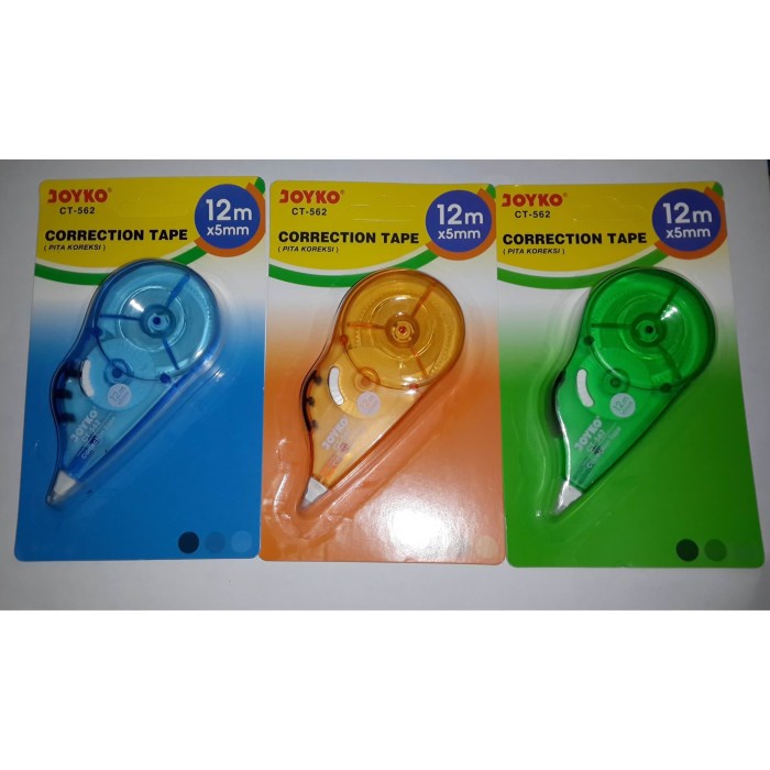 Jual Correction Tape Joyko CT562 / 12meter Biru Shopee Indonesia