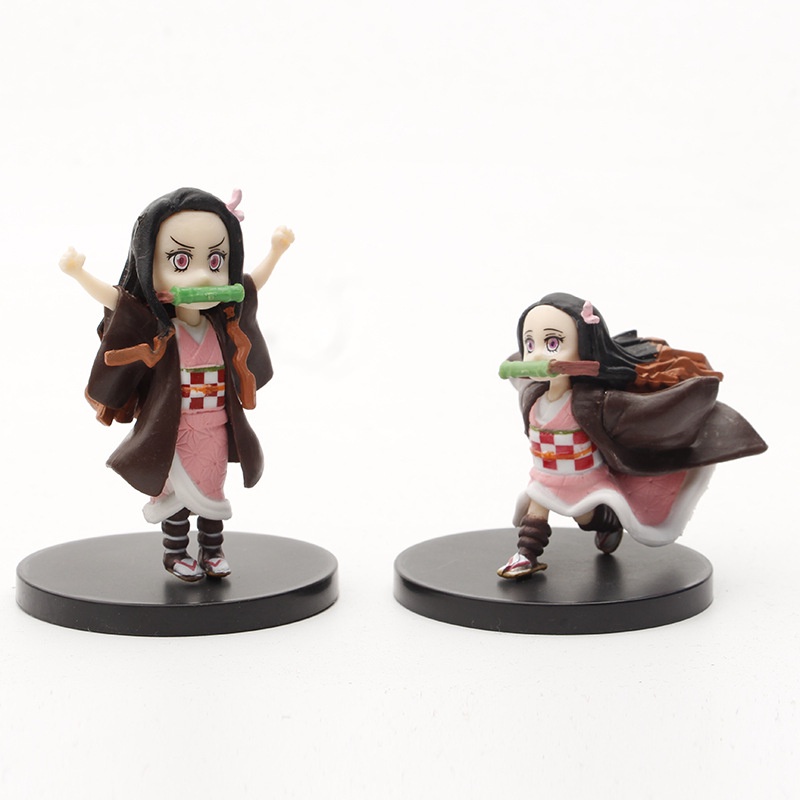 Kimetsu no Yaiba Nezuko Figure Model Toy 5pcs/set Anime Demon Slayer Figure Nezuko Cute Toys