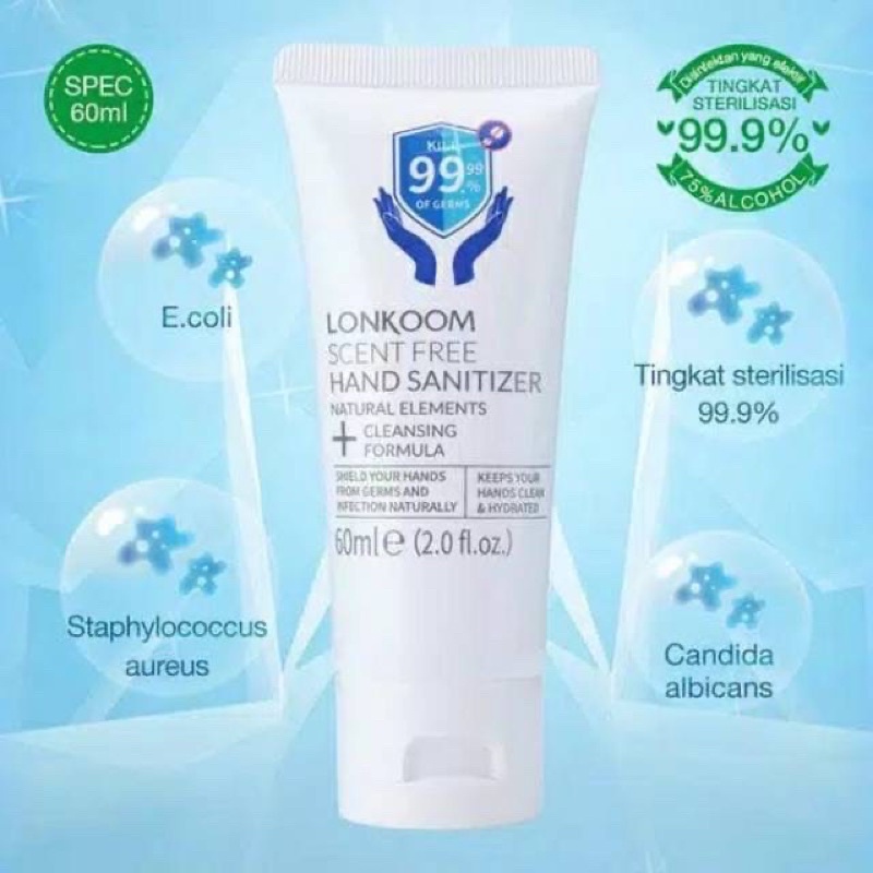 Hand Sanitizer Gel 500ml LONKOOM 74%