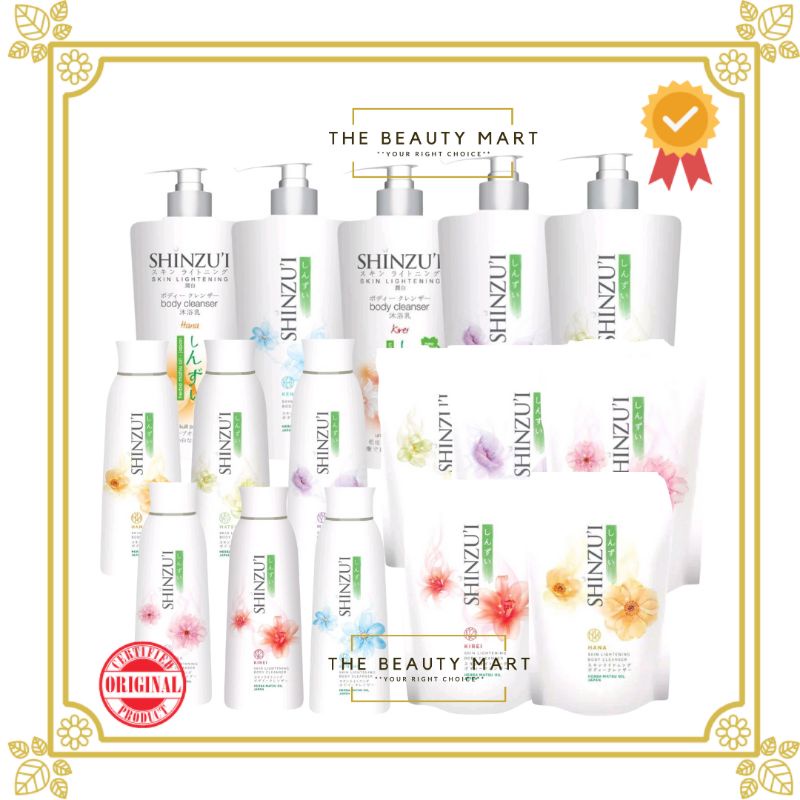 SHINZUI Lightening Body Cleanser | Sabun Cair Shinzu'i | Body Wash 500ml | Shinzui Sabun Cair 500ml | 250ml | Refill 200ml | 420ml