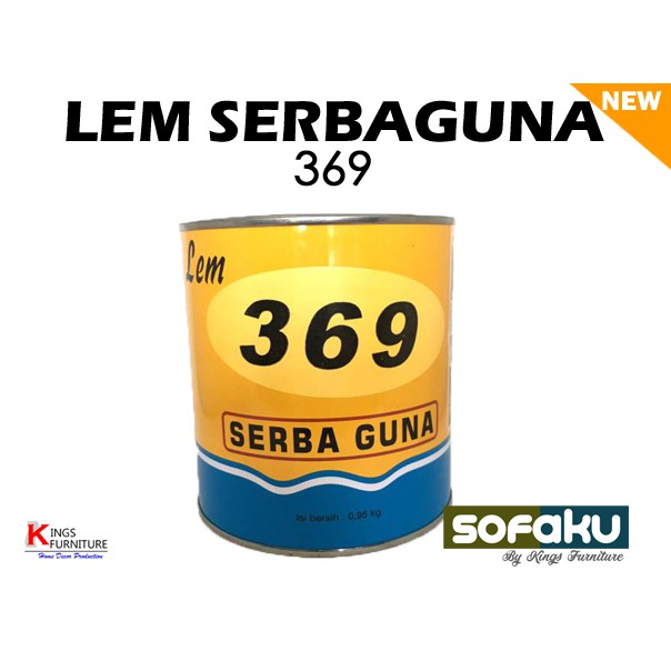 

Lem Serbaguna 369 - Lem Sofa, HPL, Lem Busa, Lem Kayu, Perekat