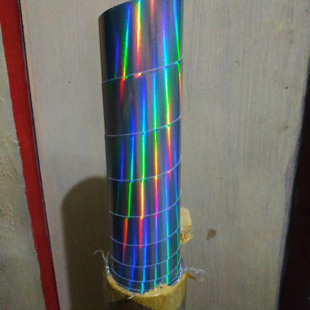 Bahan stiker HOLOGRAM Pelangi  Rainbow Shopee Indonesia
