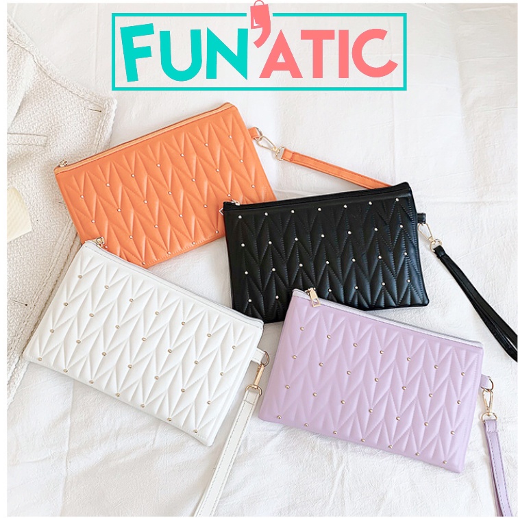 Funatic Handbag Clutch Wanita Import Model Terbaru Dan Kekinian Fashion Korea FA1061