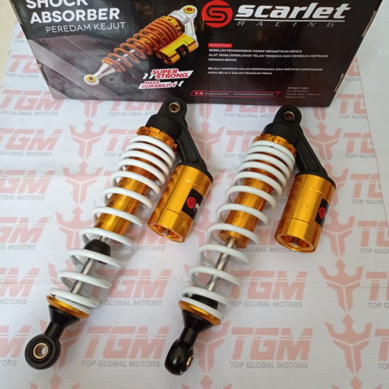 Shockbreaker Tabung Shock SCARLET RX King/Supra/Blade/Kharisma 340mm SCT8971-Putih/Gold3301 340mm