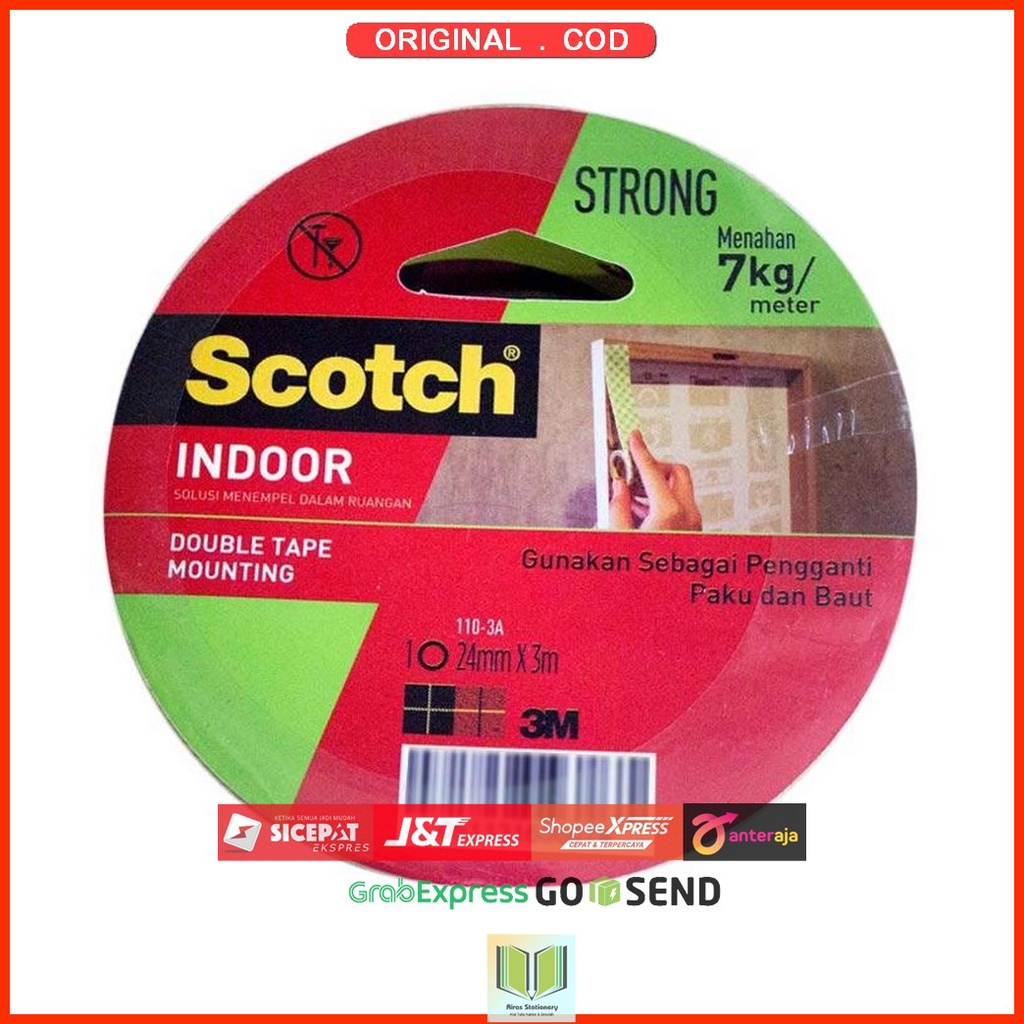 

3M Scotch 110-3A Mountingtape 24mm x 3m Permanent
