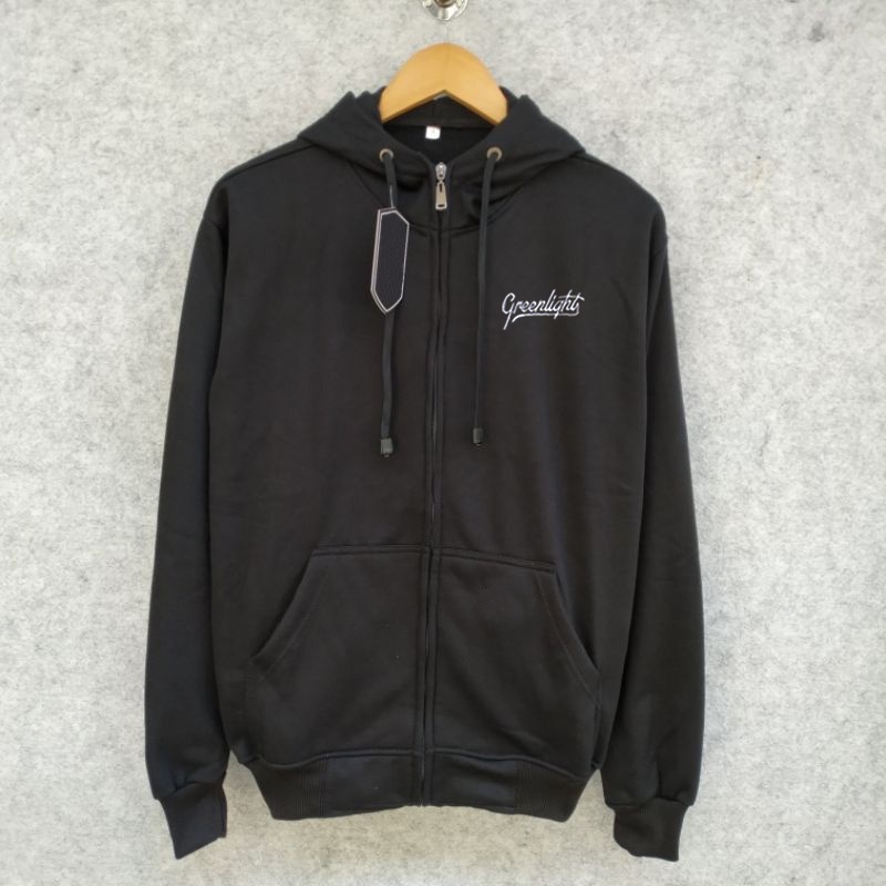 Hoodie Jaket Greenlight Zipper Premium Tebal Distro Unisex Jemper Hoodie Atasan Murah Jacket sweater