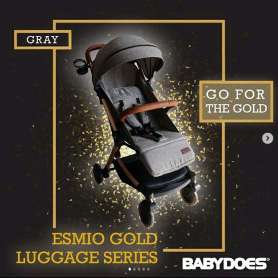 Stroller Babydoes Esmio Gold / Stroller  Esmio / Kereta Bayi