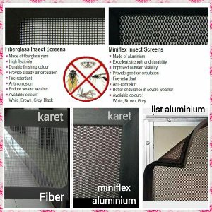 Kawat nyamuk list karet