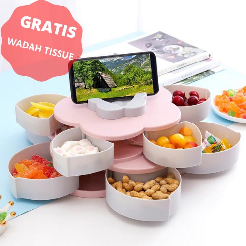 Toples Bunga Putar 2 Tingkat