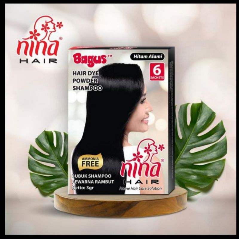 Bagus Nina Hair Dye Powder Shampo