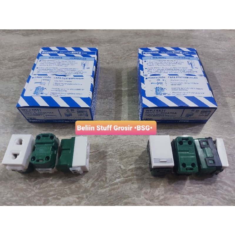 Stopkontak Panasonic WEJ 10919 (MODEL BARU)/ Mata Stop Kontak Universal Panasonic WEJ-10919