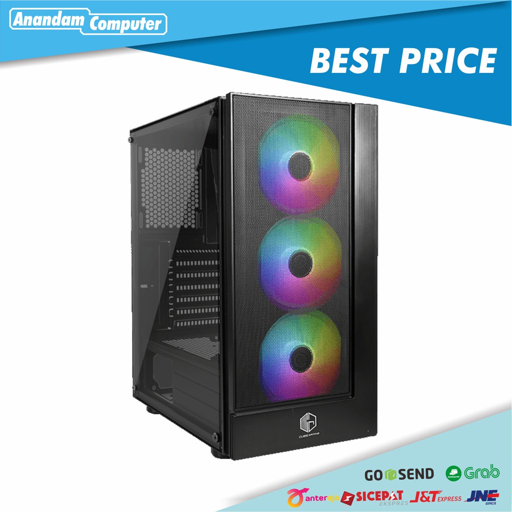 Cubegaming LICH - ATX Free 3 Fans RGB Tempered Glass