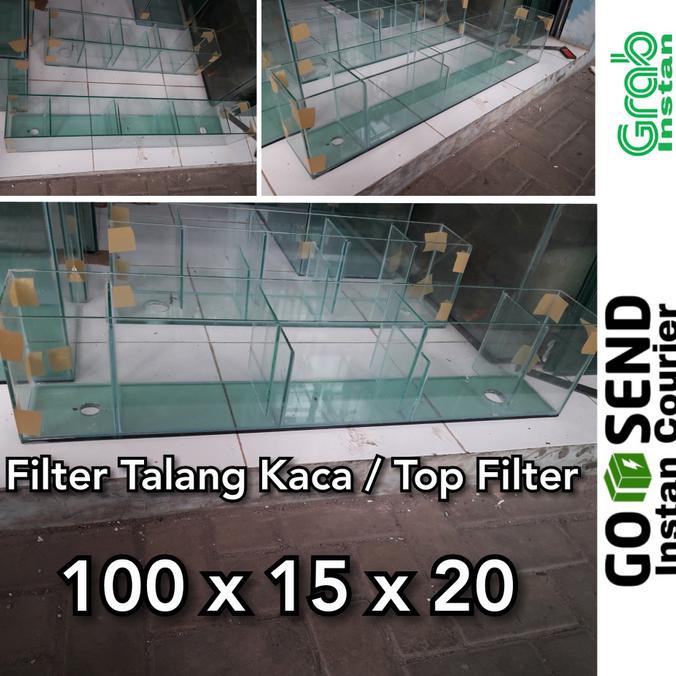 dijual Filter Talang Kaca Aquarium / Top Filter 100x15x20 the best