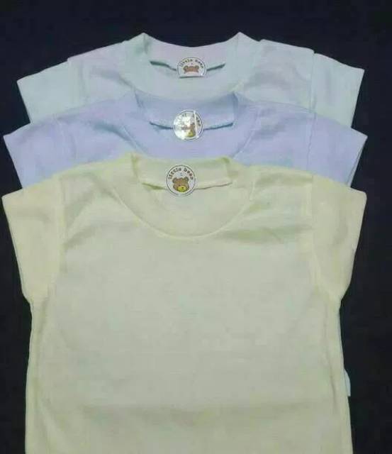 Kaos oblong anak bayi tipis pendek polos warna little bear bentata halus adem BACA DESKRIPSI LENGKAP-5
