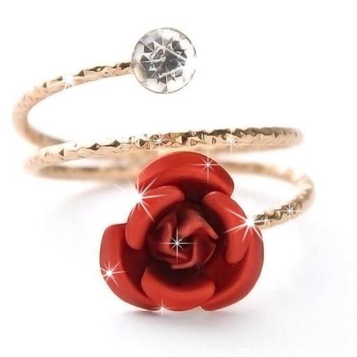 Grosir - C828 Cincin Love /  Cincin Wanita / Cincin Bunga / Cincin Fashion / Fashion Perhiasan Wani