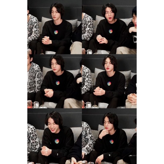 JIN BTS SMILE TAKASHI MURAKAMI VLIVE SWEATER