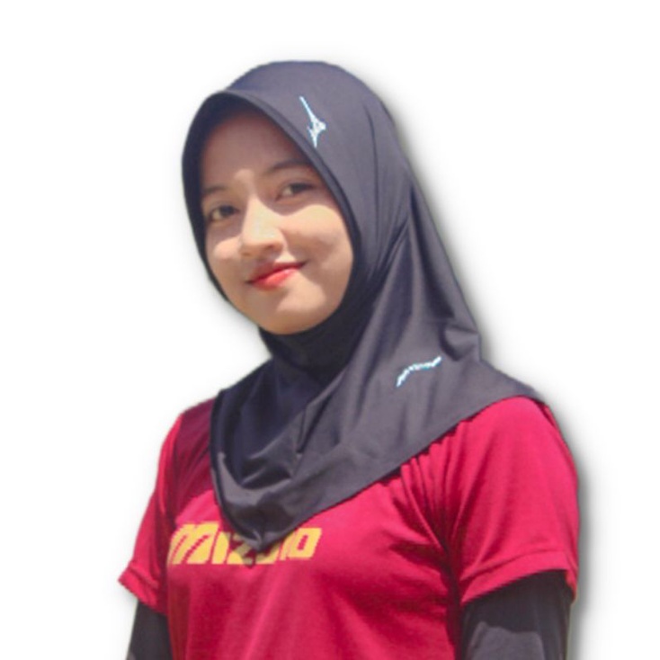 hijab jilbab kerudung instan bergo sport volley volly olah raga