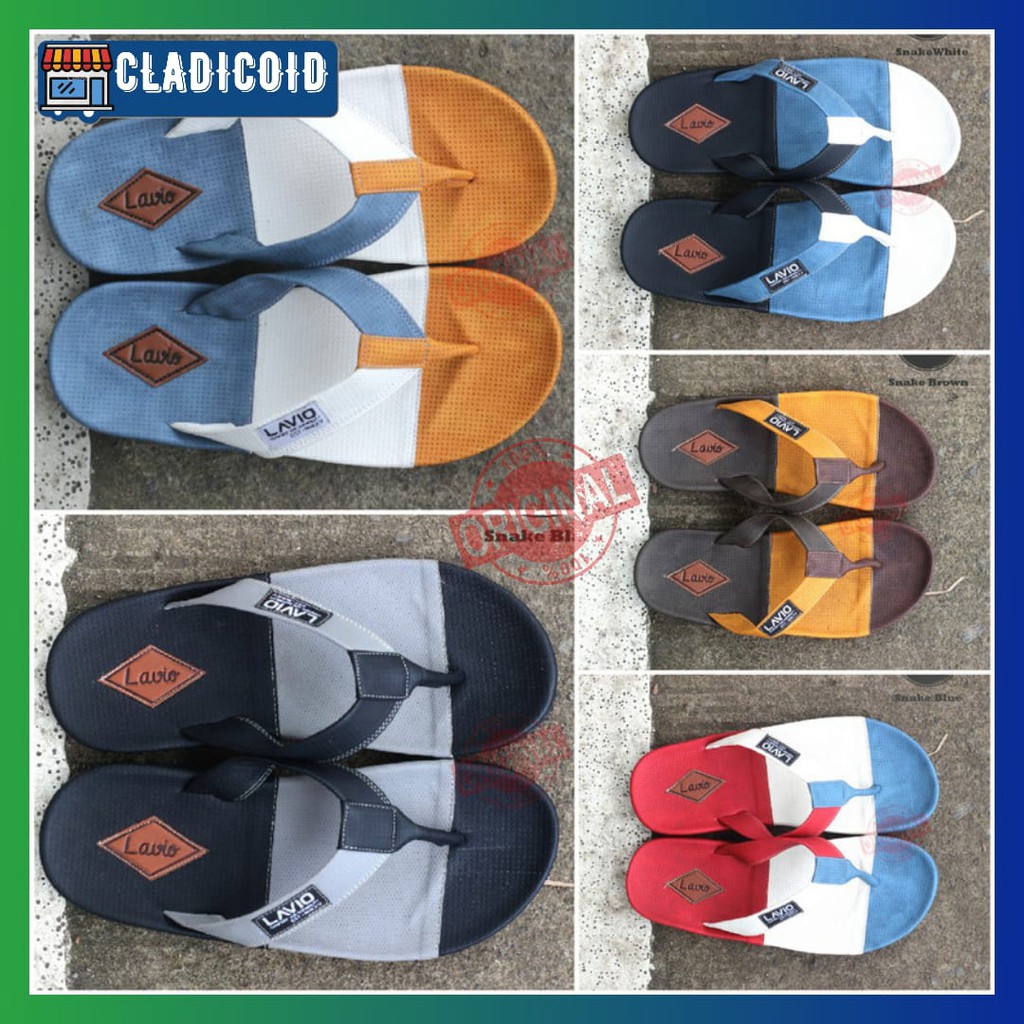 Sandal Distro Pria Original Terbaru dan Keren Kualitas Original Lavio Snake Model Terbaru dan Trendi