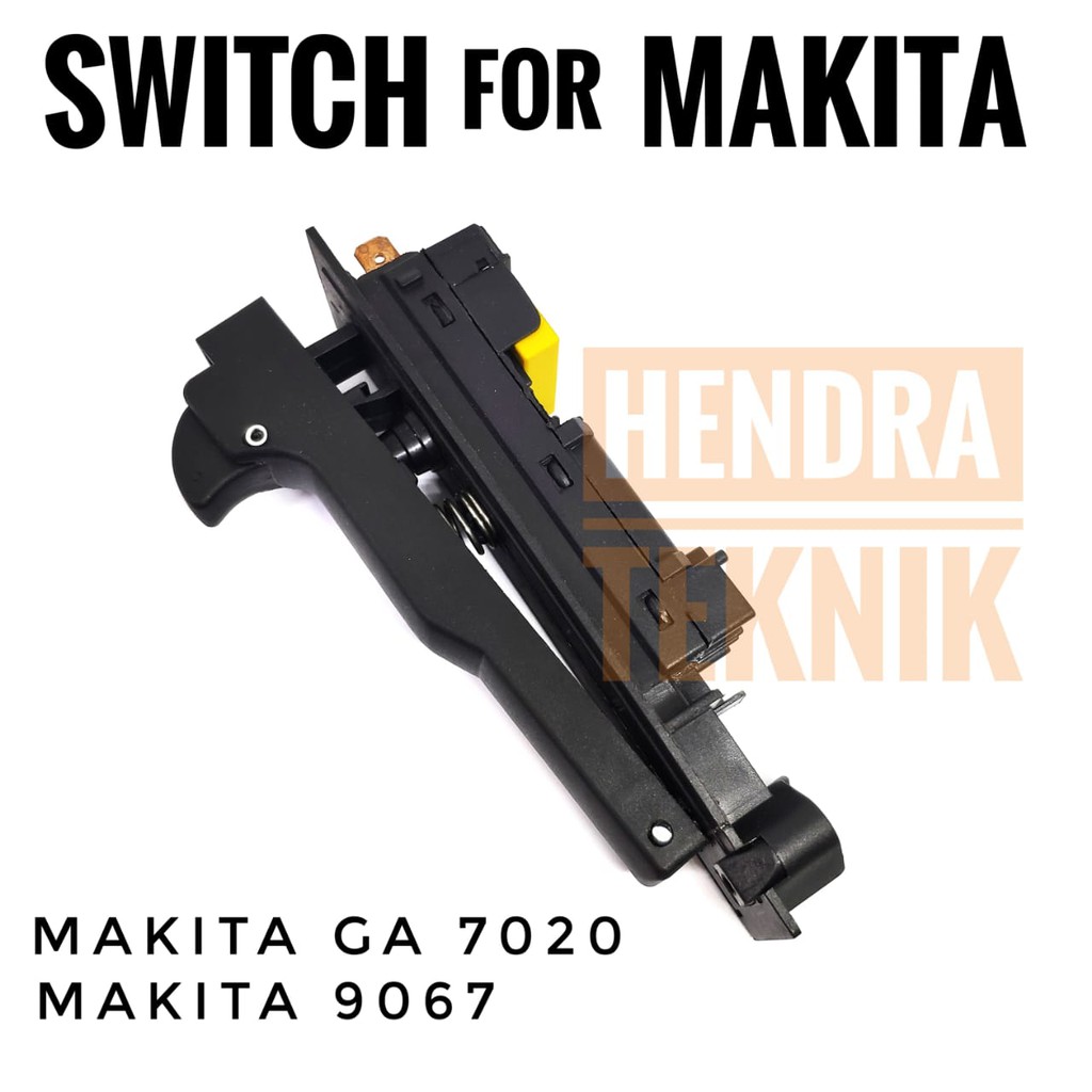 SWITCH GRINDA MAKITA GA7020 SAKLAR 9067 MESIN GRINDA METABO SKAKEL GURINDA HITACHI 7" SUKU CADANG PE