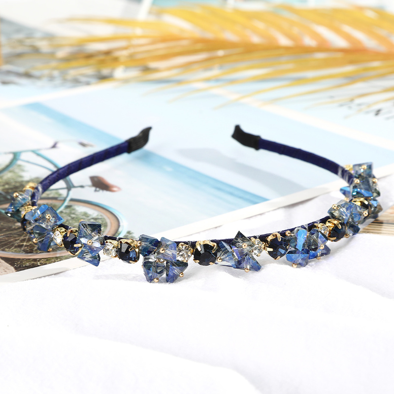 Kristal Berlian Imitasi Bando Fashion Elegan Hairband Wanita Aksesoris Rambut