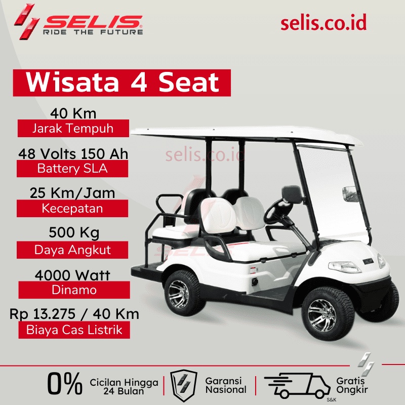 SELIS WISATA 4S - MOBIL GOLF LISTRIK