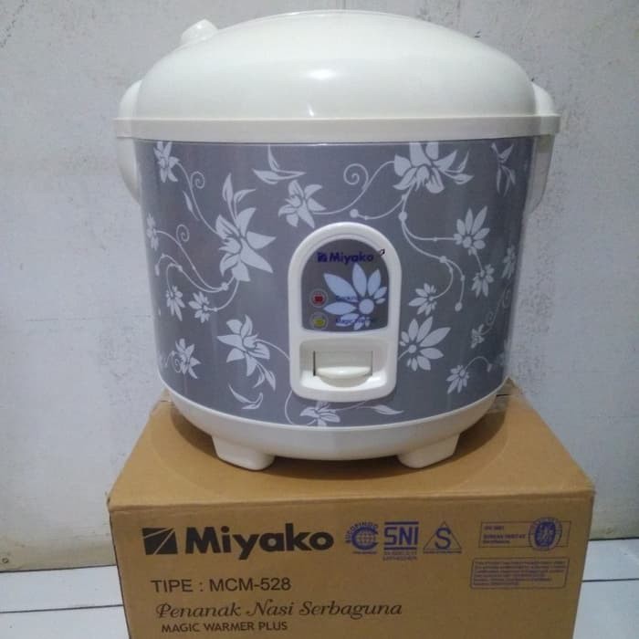 Miyako MCM528 Magic Warmer Plus - Rice Cooker - Penanak Nasi - 1.8 L - Abu-abu (Random Motif) Bagus