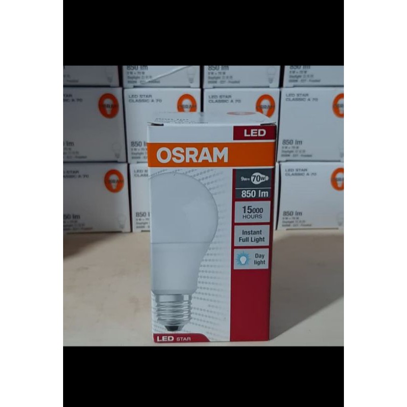 BOHLAM LAMPU LED OSRAM 9WATT BLUB ORIGINAL ASLI