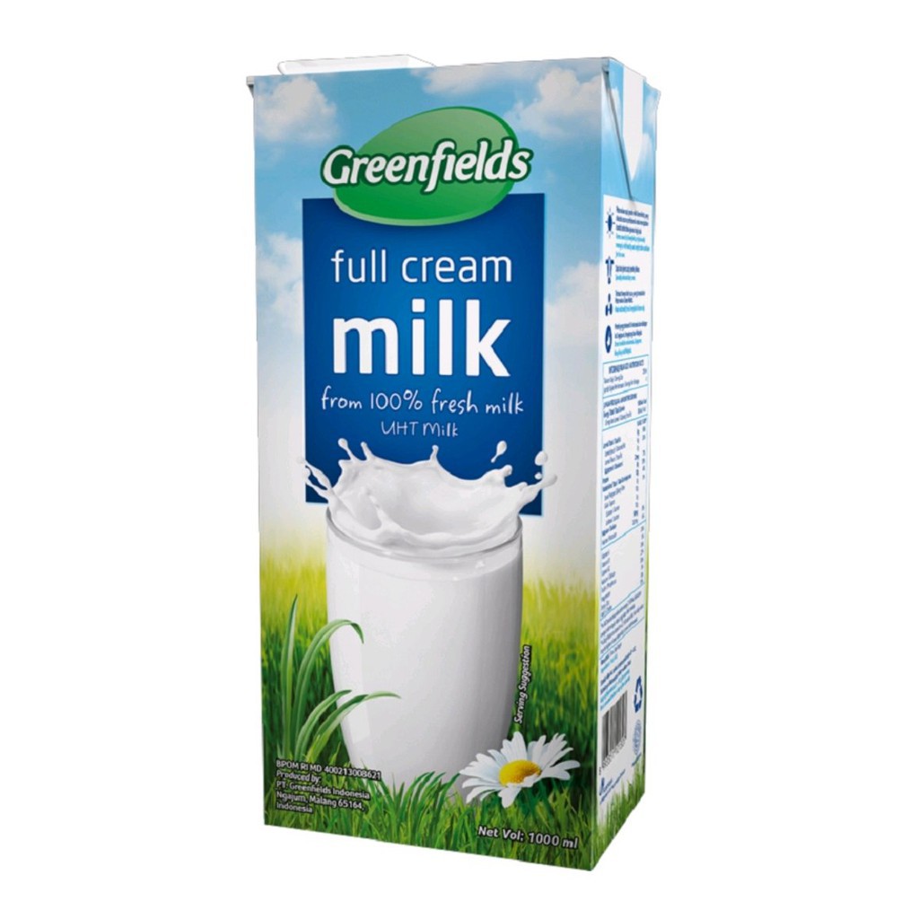 

GREEN FIELDS UHT FULL CREAM 1 LITER