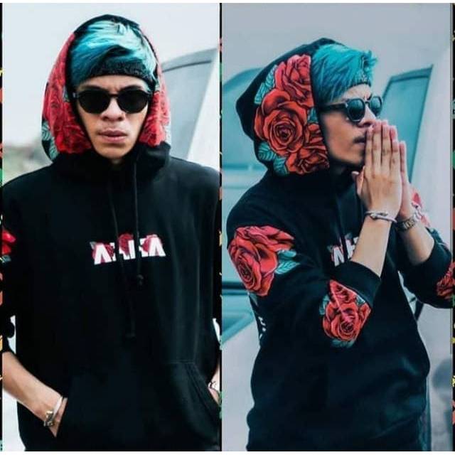 Jaket hoodie Pria cowok - jaket AHHA Rose Premium - sweater ahha atta  - jaket AHHA ori asli no kw