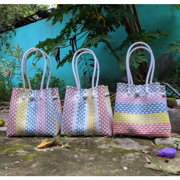 Tas Anyaman Plastik | Jali-jali Premium Size M