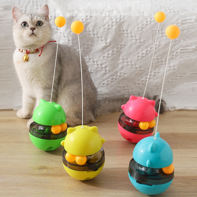 Pet’ oPedia  4 in 1 Mainan cakaran kucing CAT PLAY TOY CAT FEEDER cat scratcher mainan bola bulu garukan kucing