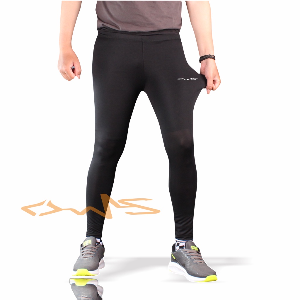 Baselayer Legging Olahraga Lembut Elastis Spandex