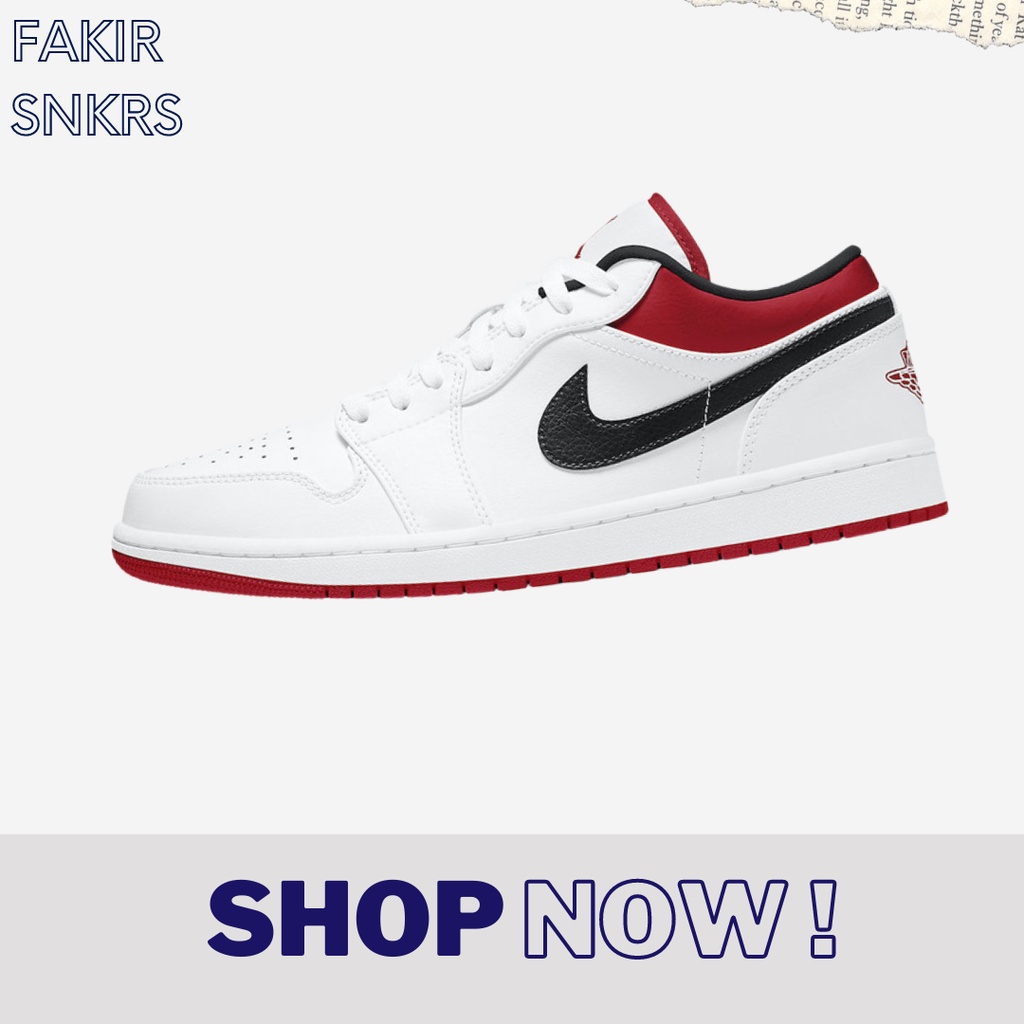 Air Jordan 1 low university red black