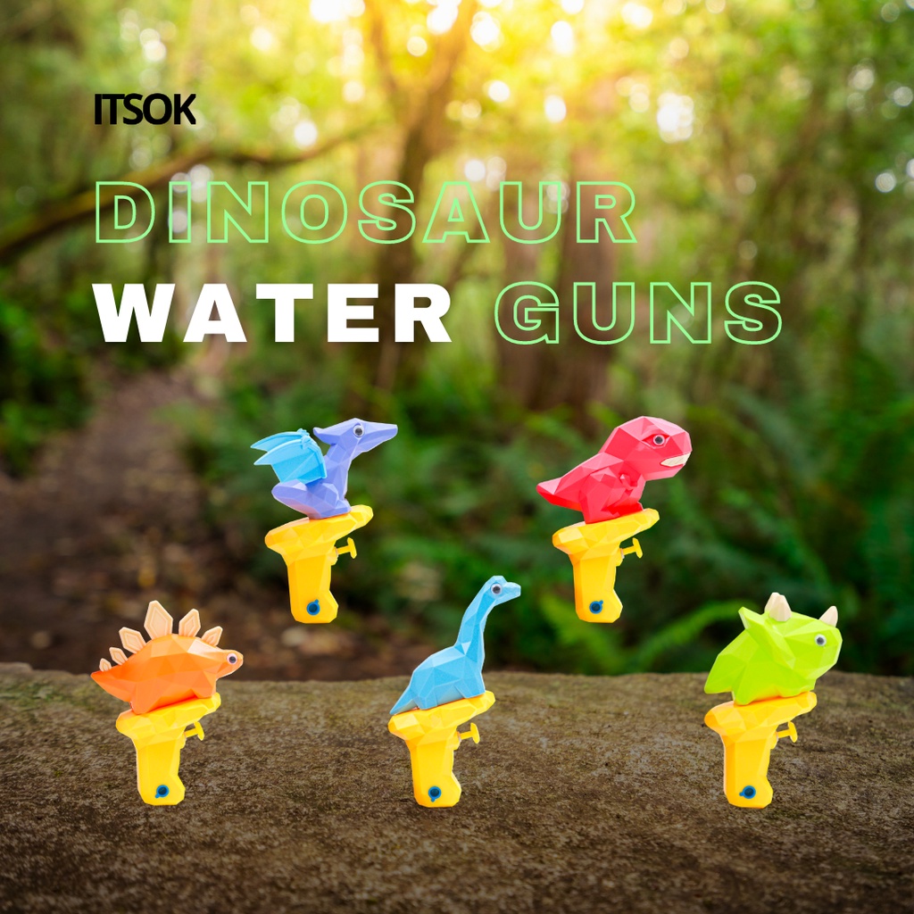 ITSOK Pistol air dinosaurus / tembakan air anak / water gun