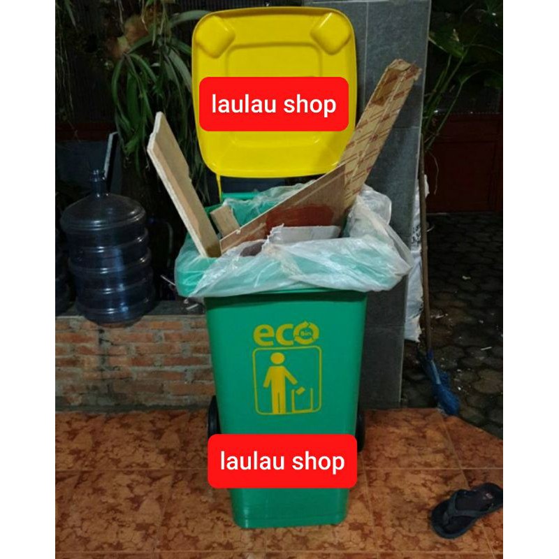 Tempat Sampah 240 Liter Atari Green Leaf 9969 ECO Tebal dan Kuat / Kotak Sampah Dust Bin