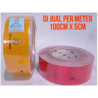 Stiker Reflektor 3M Per 1 Meter x 5cm Stiker Kir Lolos Dishub Untuk