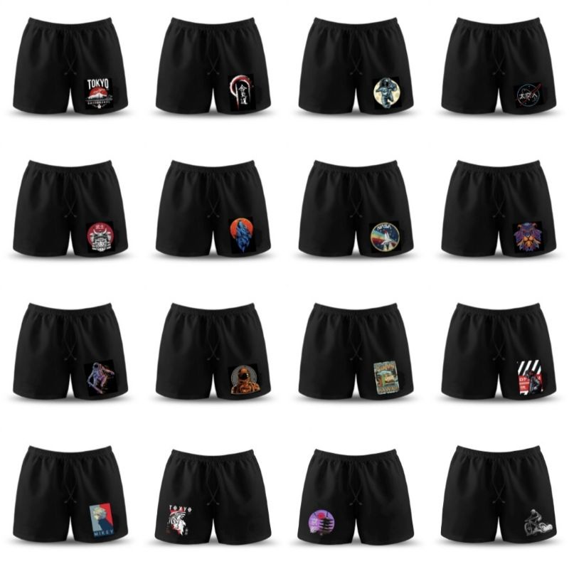 Promo Celana Pendek Pria Motif Anime / Celana Boxer Pria Dewasa Kartun / Celana Pendek Pria Dan Wanita Karakter / Celana Pendek Santai