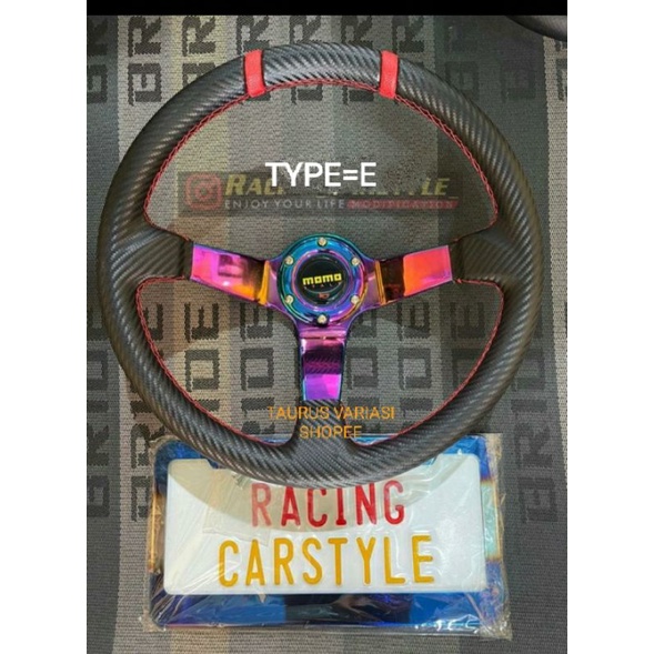 STIR NARDI IMPORT STEER ND STIR RACING MOBIL UNIVERSAL BUNGLON PELANGI 14 INCI