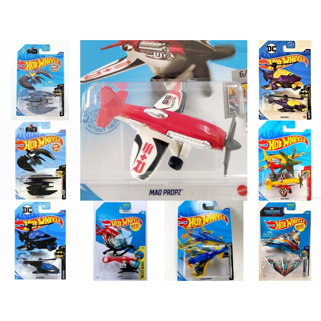 Diecast Hot Wheels Pesawat Bat Plane Batman Mad Propz Helikopter Milano Skyfi Batcopter Poison Arrow U.S.S. Enterprise NCC-1701 USS NCC 1701 X Jet X-jet