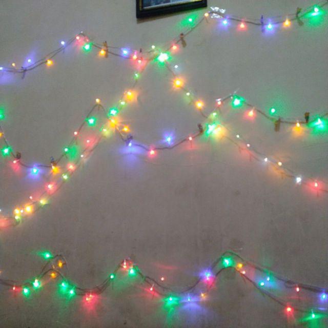 Lampu Natal Beras LED Warna RGB Twinkle Light hias pohon