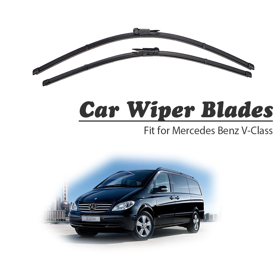 1 Set Karet Wiper Depan Mobil Untuk Mercedes Benz V Class Vito Viano W639 W447 V200 V250 109