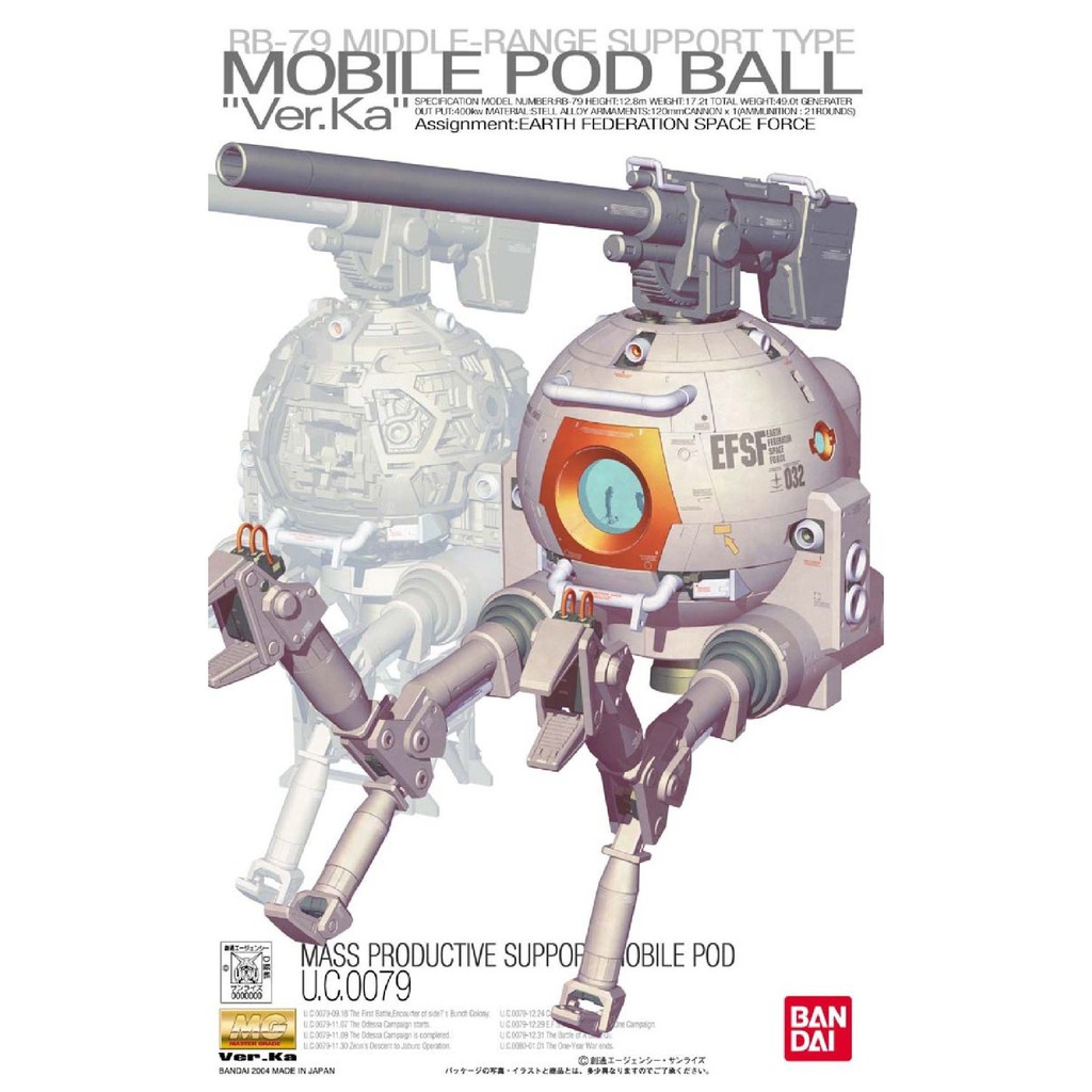 1/100 MG RB-79 Mobile Pod Ball Ver. Ka